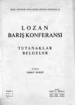 Lozan bariÅŸ Konferansı. Tutanaklar, belgeler, takım 1, cilt 1, kitap 1 vignette