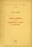 Index Général de la "Description de Damas" de Sauvaire vignette