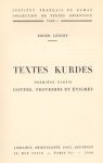 Textes kurdes, première partie vignette