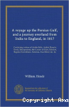 A voyage up the Persian Gulf and a journey overland from India to England in 1817 vignette