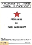 Programme du Parti communiste vignette